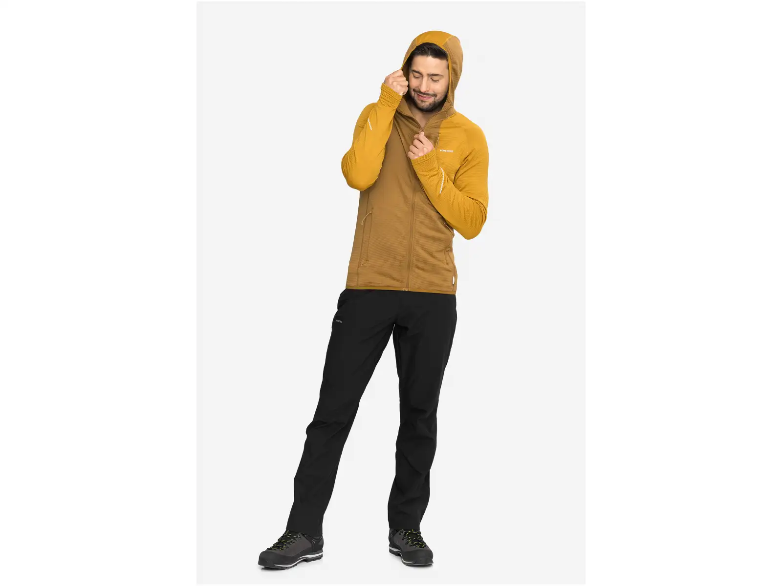 Viking Birger pánska mikina Brown/Yellow