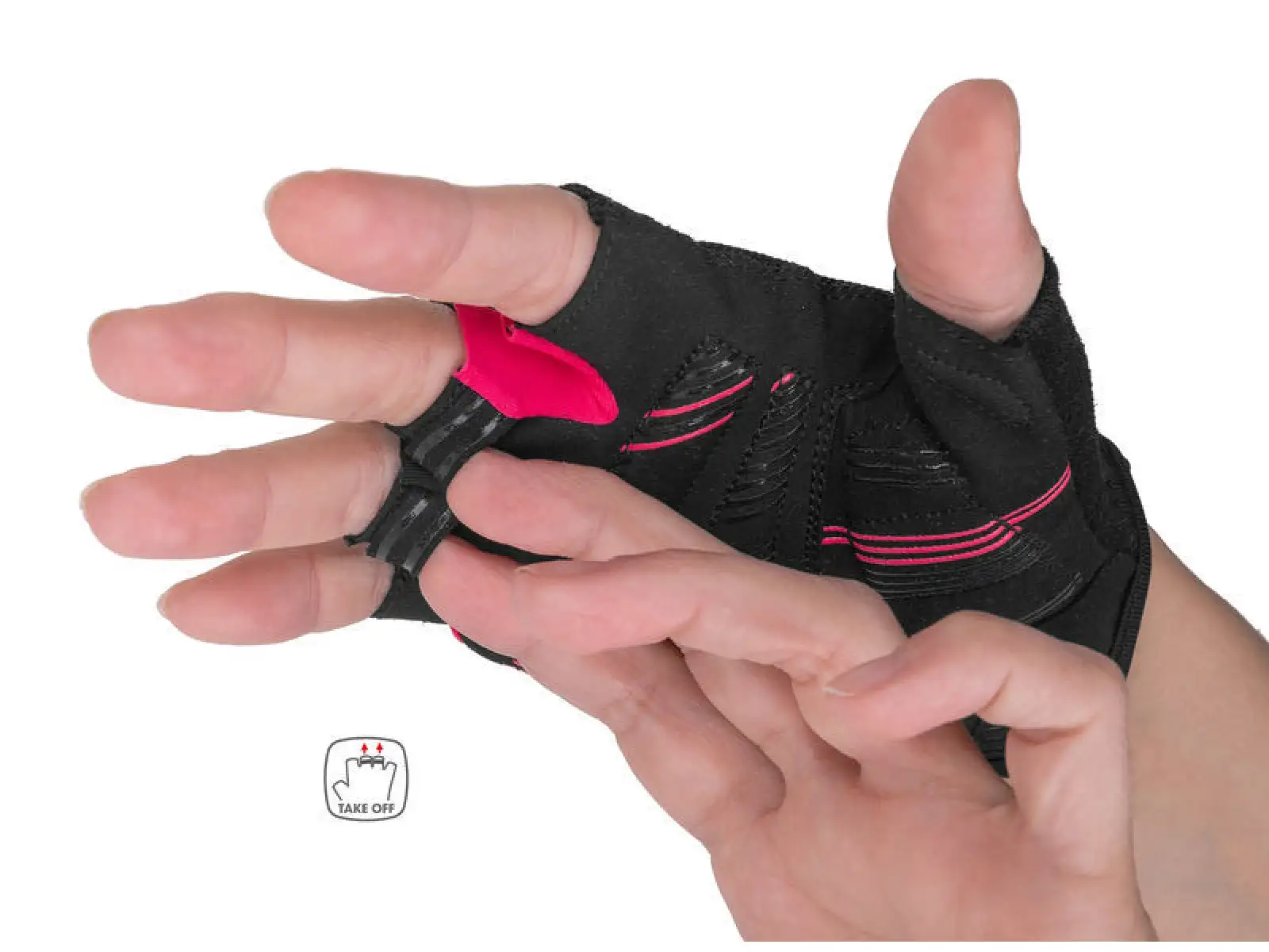 Etape Betty 2.0 dámske rukavice čierna/ružová