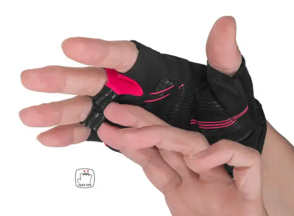 Etape Betty 2.0 dámske rukavice čierna/ružová