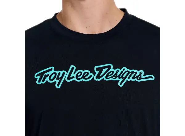 Troy Lee Designs Skyline Ride pánsky dres Signature Black/Real Teal