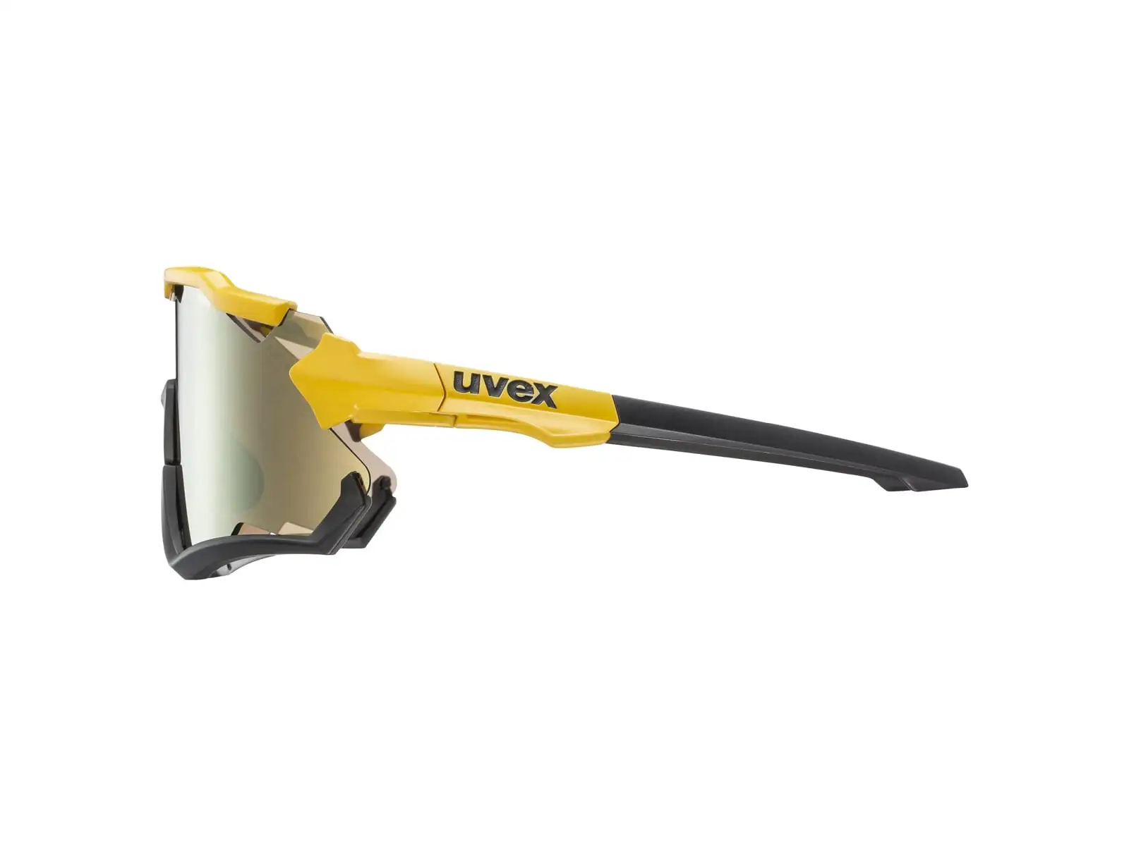 Uvex Sportstyle 228 cyklistické okuliare Sunbee Black Mat/Mirror Yellow