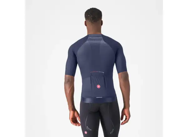 Castelli Aero Race 8S pánsky dres krátky rukáv Belgian Blue