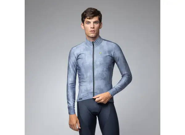 Alé PR-E Profile pánska zimná cyklistická bunda Powder Blue
