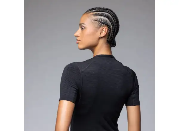Alé Intimo Merino dámske spodné tričko krátky rukáv Black