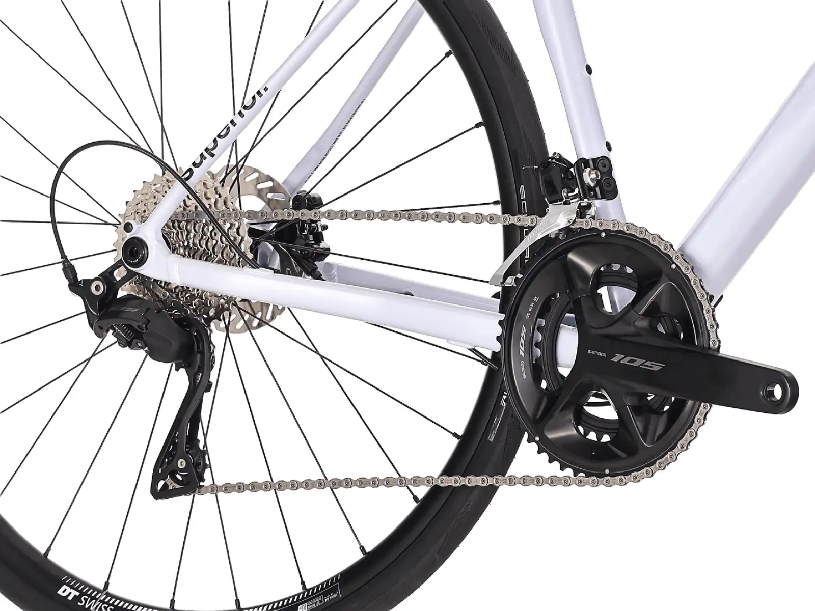 Superior XR 6.5 GF cestný bicykel Gloss Black / White