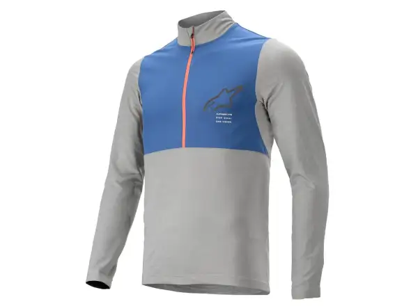 Alpinestars Nevada pánsky dres s dlhým rukávom Melange Grey Mid Blue