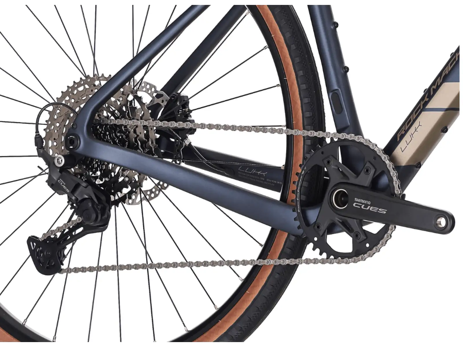 Rock Machine Lukk Cr 10 gravel bicykel Matte Deep Ocean Blue