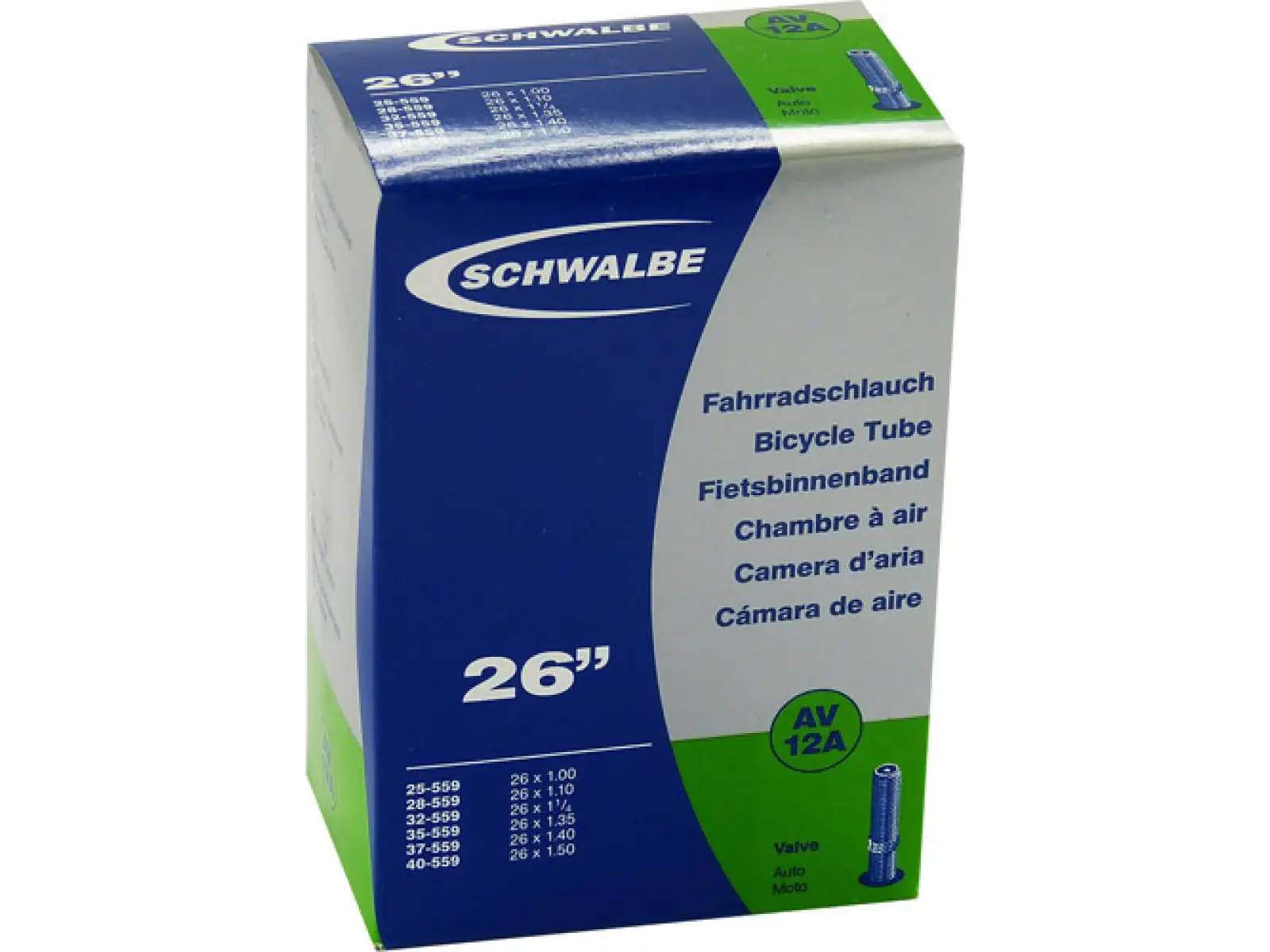 Schwalbe duša MTB 26x1,00"-1,60" (Nr.12A)