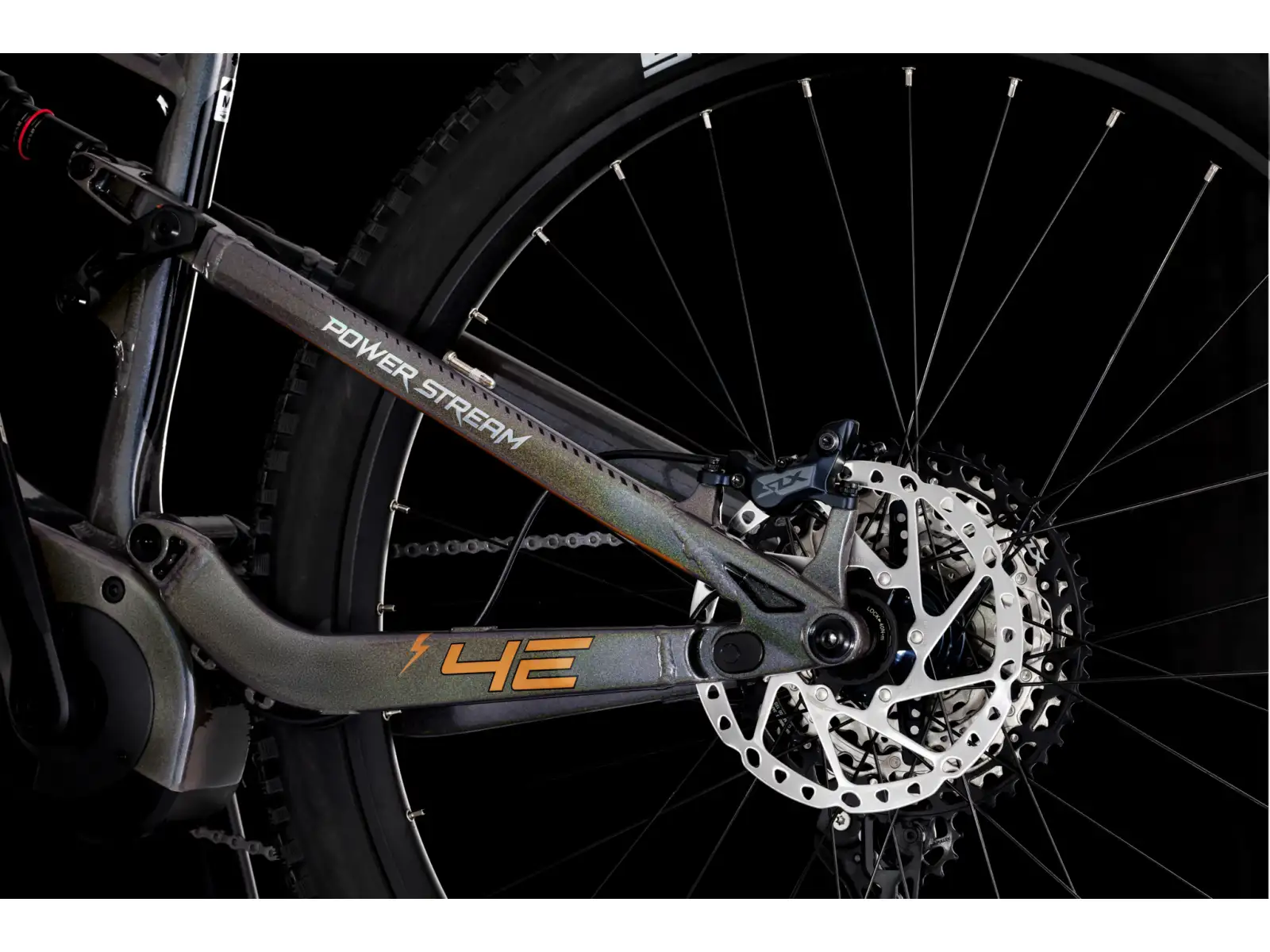 4EVER Powerstream Pro celoodpružený elektrobicykel Chameleon/Bronze