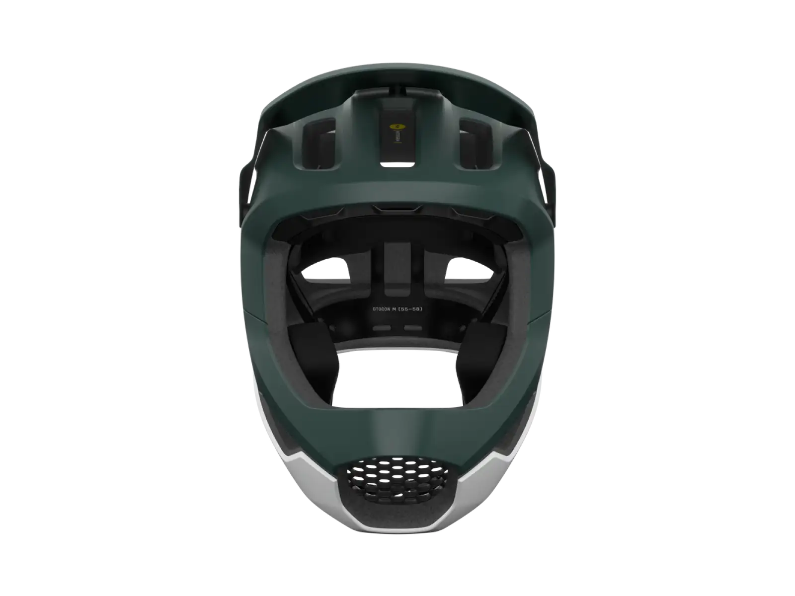 POC Otocon Race MIPS MTB prilba Pargasite Green Matt/Hydrogen White Matt