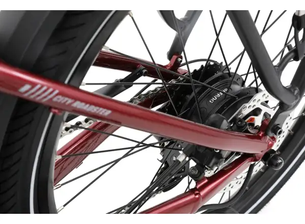 Apache Tanka 24 RX skladací elektrobicykel 363 Wh S/M bordová