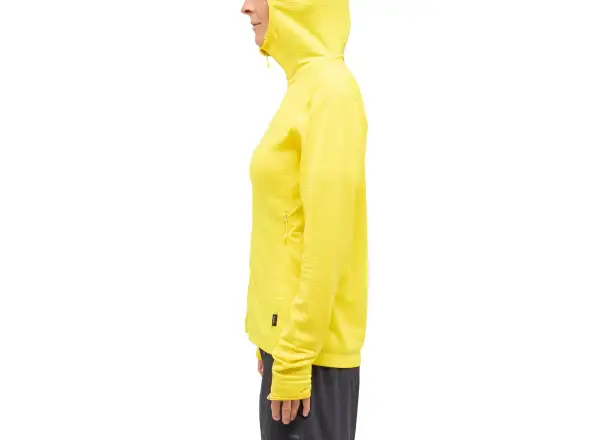 Haglöfs L.I.M Mid Multi Hood dámska mikina s kapucňou žltá