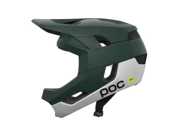 POC Otocon Race MIPS MTB prilba Pargasite Green Matt/Hydrogen White Matt