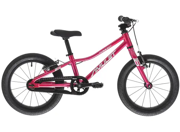 Detský bicykel Amulet 16 Team malinový/strieborný