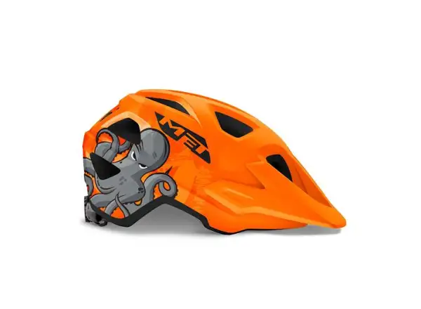 Prilba MET Eldar junior vo veľkosti chobotnice/oranžovej. Uni (52-57 cm)