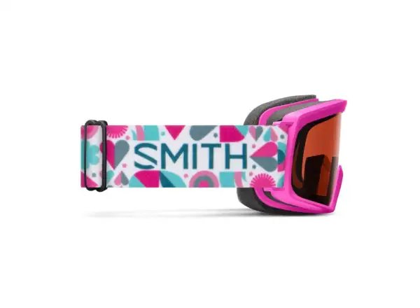 Smith Rascal detské lyžiarske okuliare Vivid Pink Hearts / RC36
