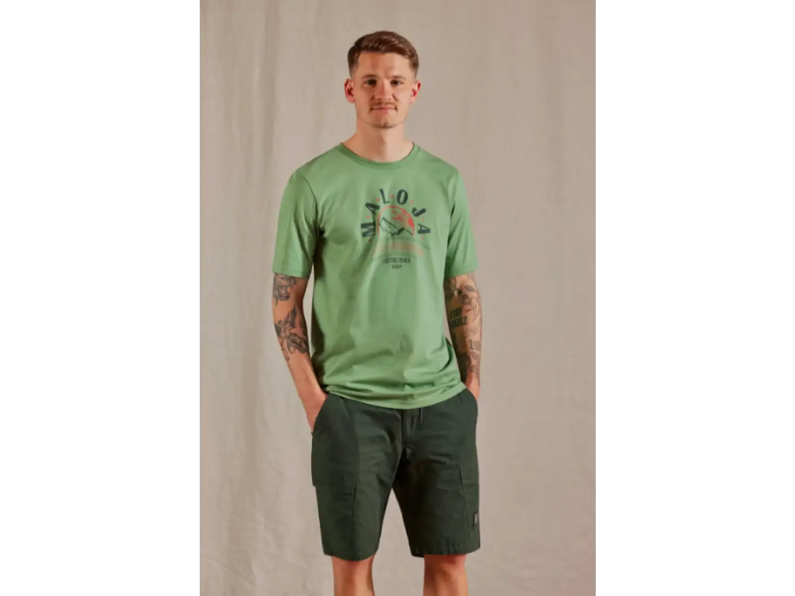 Maloja StubeckM. pánske tričko s krátkym rukávom Pastel Clover