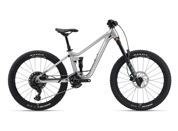 Giant Faith detský celoodpružený bicykel Raw Aluminium