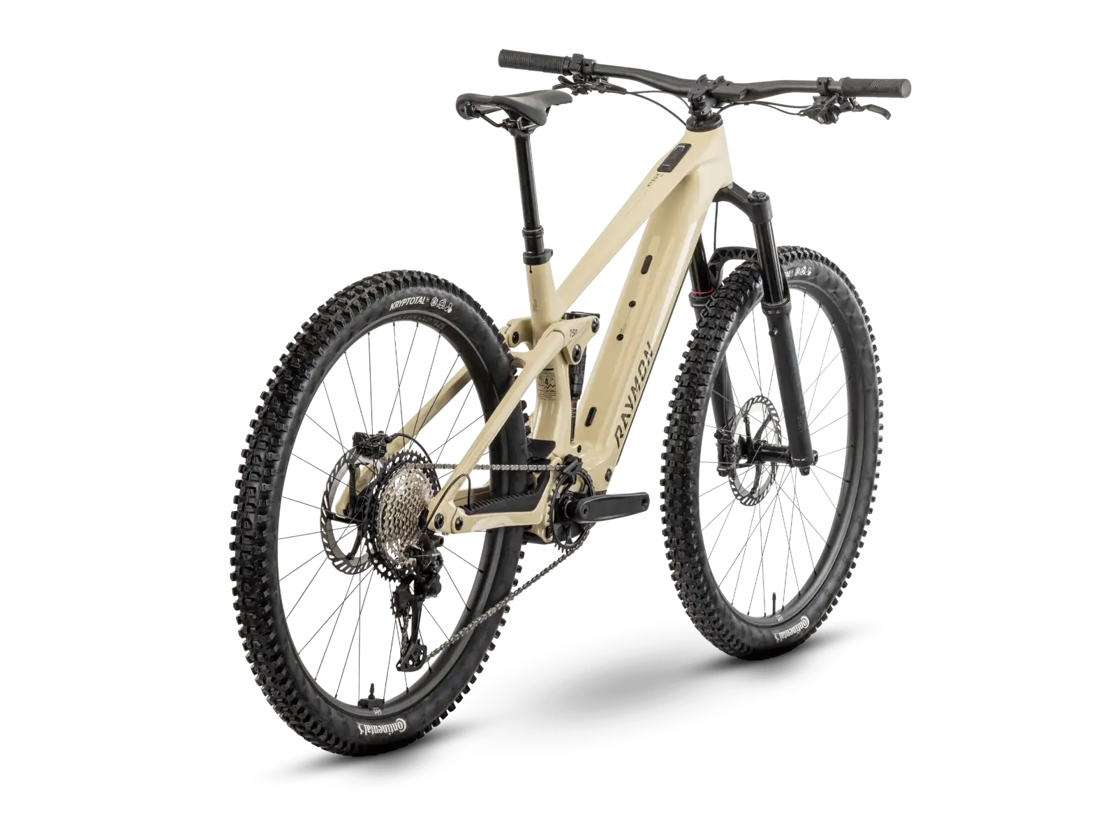 Raymon Airok Pro celoodpružený elektrobicykel Popcorn Stealth/Caramel