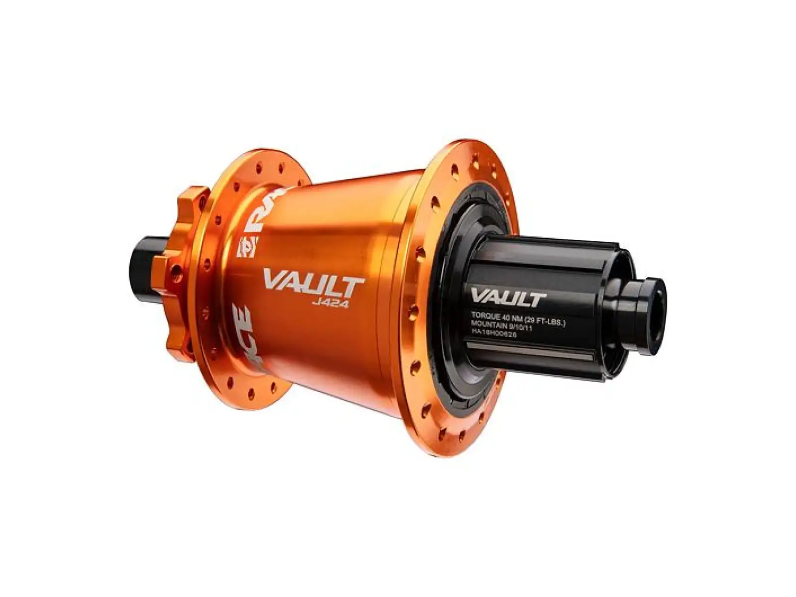 Race Face Vault Boost 424J zadný náboj 12x148 mm Sram XD 32 dier oranžová