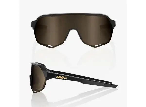 100% S2 športové okuliare Matte Black/Soft Gold