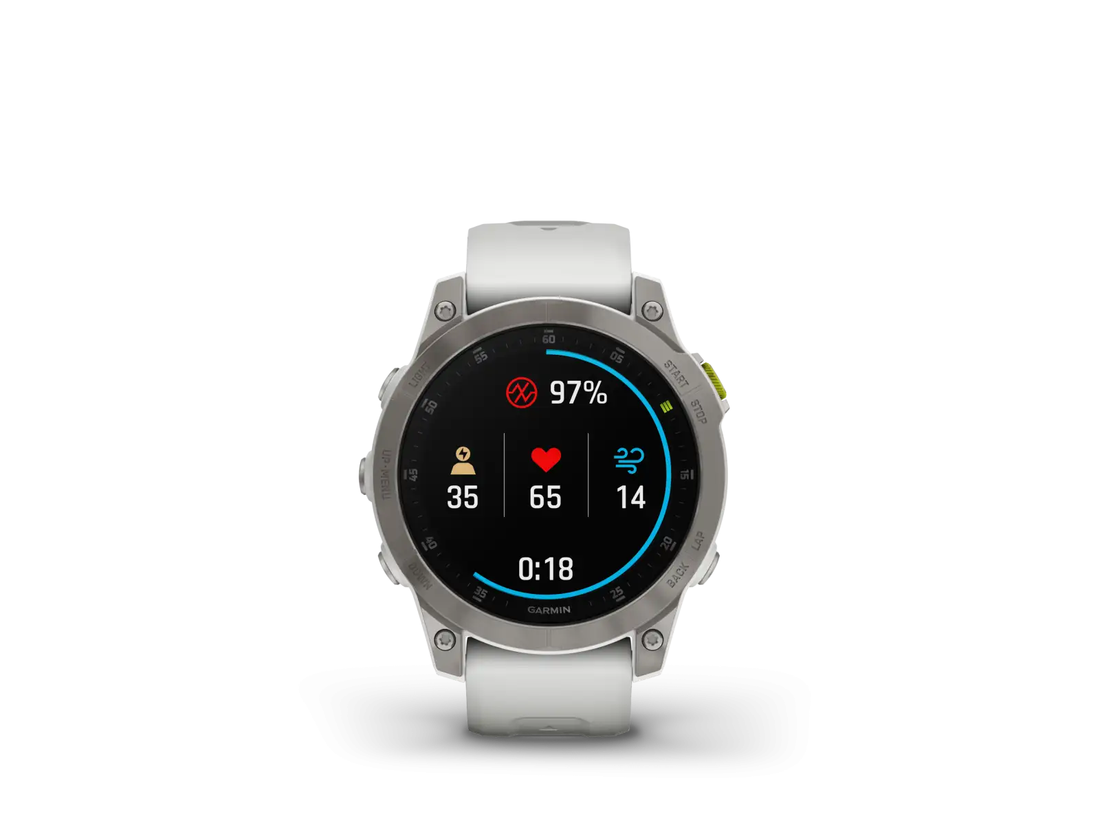 Garmin epix Gen 2 Sapphire Edition smart hodinky Titanium/White