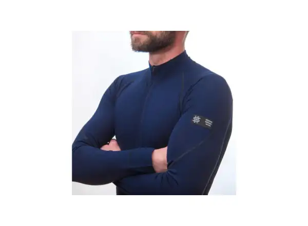 Sensor Merino Active pánske tričko dlhý rukáv Deep Blue