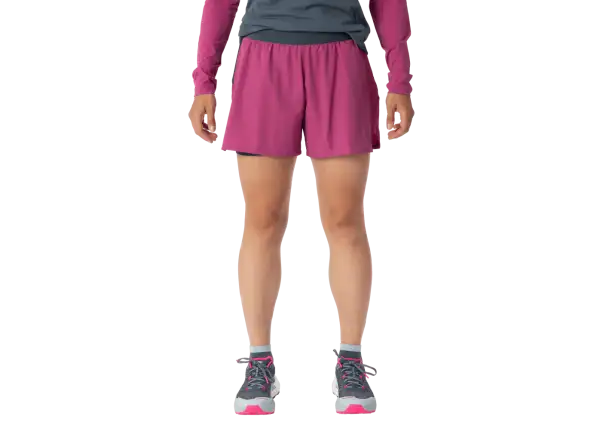 Dynafit Alpine Pro 2v1 dámske bežecké kraťasy Magenta