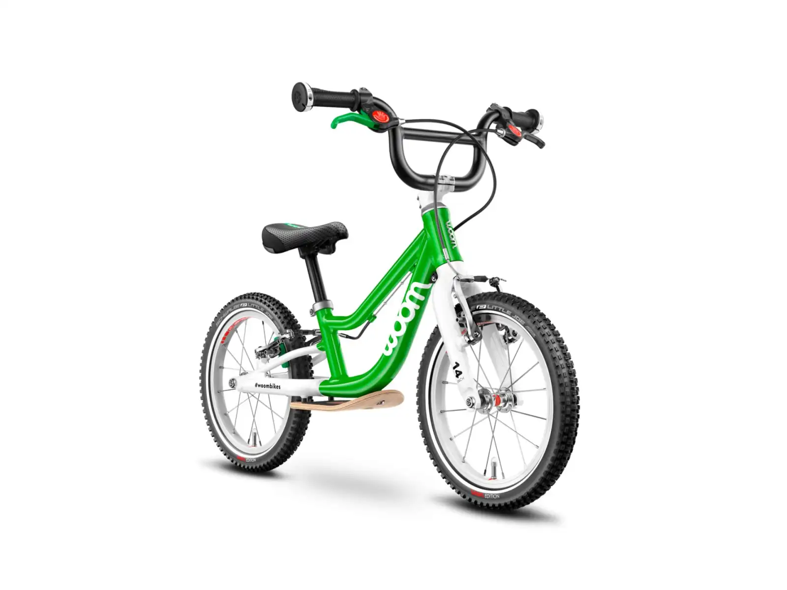 Woom 1 Plus Green 14 detské odrážadlo