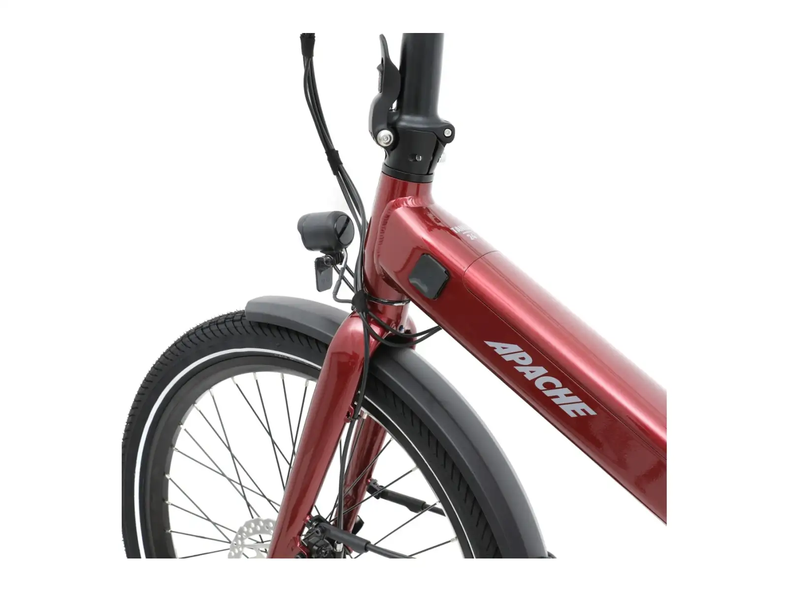 Apache Tanka 24 RX skladací elektrobicykel 363 Wh S/M bordová