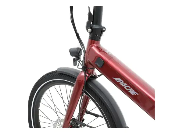 Apache Tanka 24 RX skladací elektrobicykel 363 Wh S/M bordová