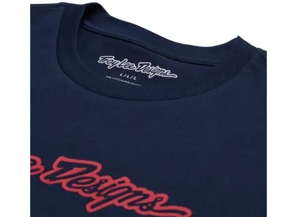 Troy Lee Designs Signature tričko krátky rukáv Navy