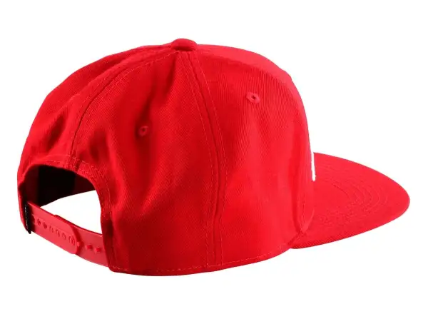 Troy Lee Designs Signature Snapback šiltovka Red/White