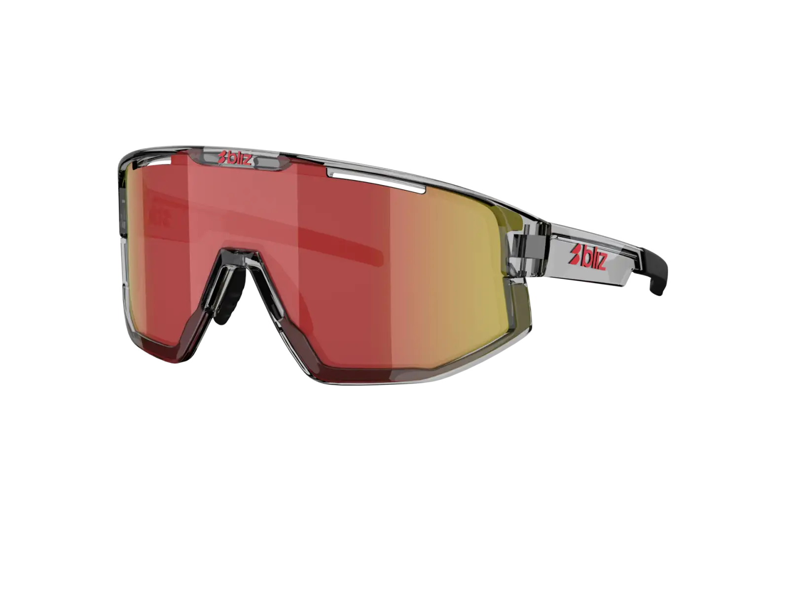 Bliz Fusion slnečné okuliare Transparent Dark Grey/Brow Red Multi