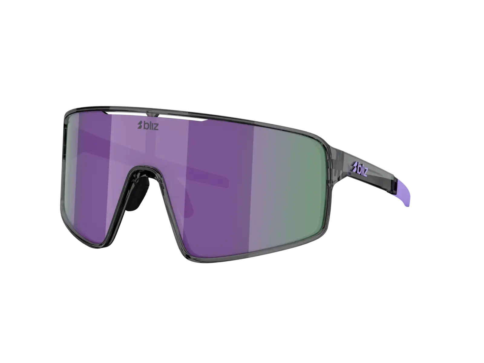 Bliz P001s slnečné okuliare Crystal Black/Grey Purple Multi