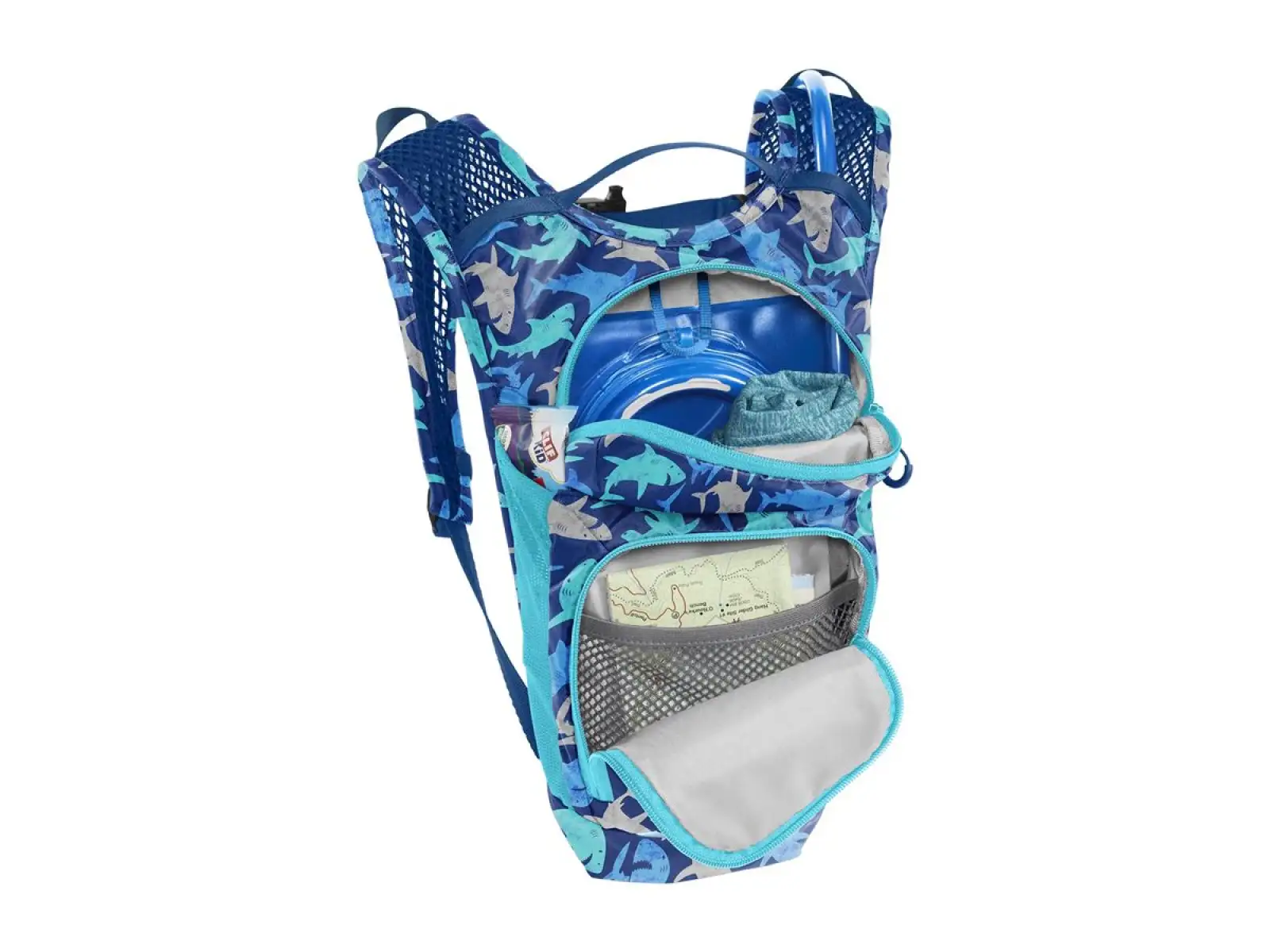 Camelbak Mini Mule detský batoh 5 l + rezervoár 1,5 l Sharks
