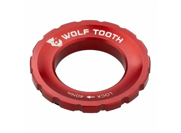 Vonkajšia matica Wolf Tooth Centerlock červená