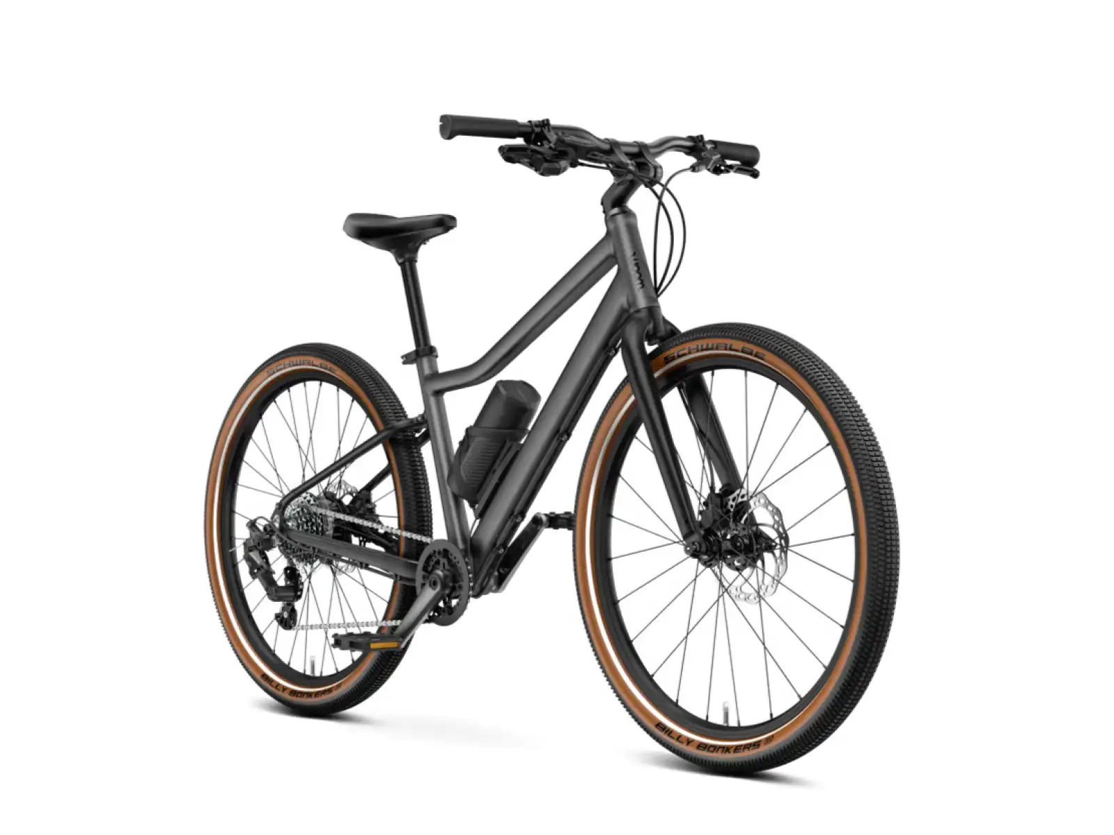 Woom Explore e 5 detský elektrobicykel Graphite Grey