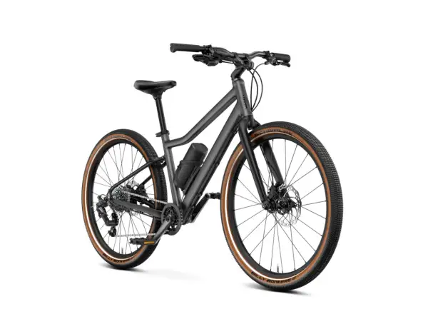 Woom Explore e 5 detský elektrobicykel Graphite Grey
