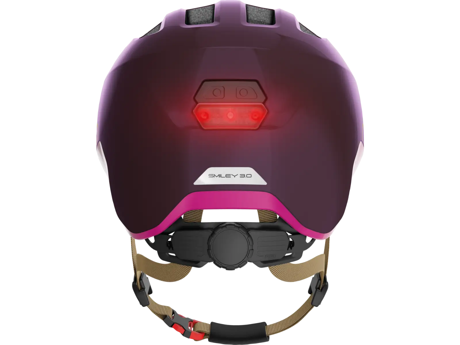 Abus Smiley 3.0 ACE LED detská prilba Royal Purple