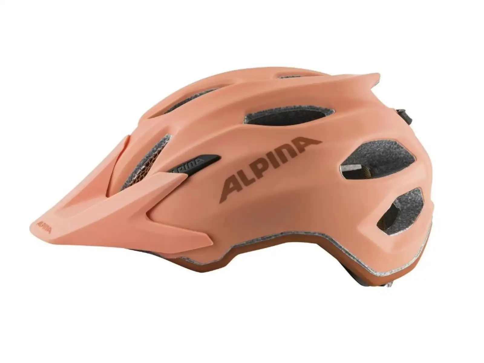Alpina Carapax JR. detská prilba broskyňová matná