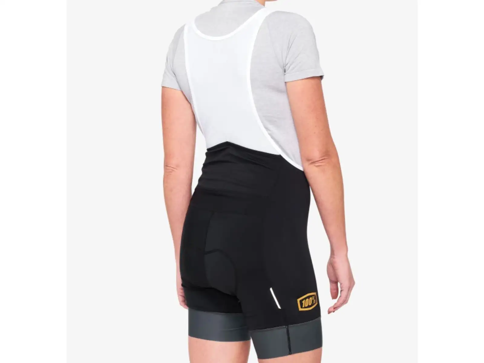 100% Exceeda dámske kraťasy na traky a vložkou Black/Charcoal