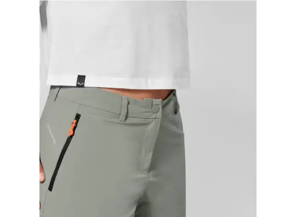 Salewa Puez Talvena Durastretch dámske kraťasy Faded Green