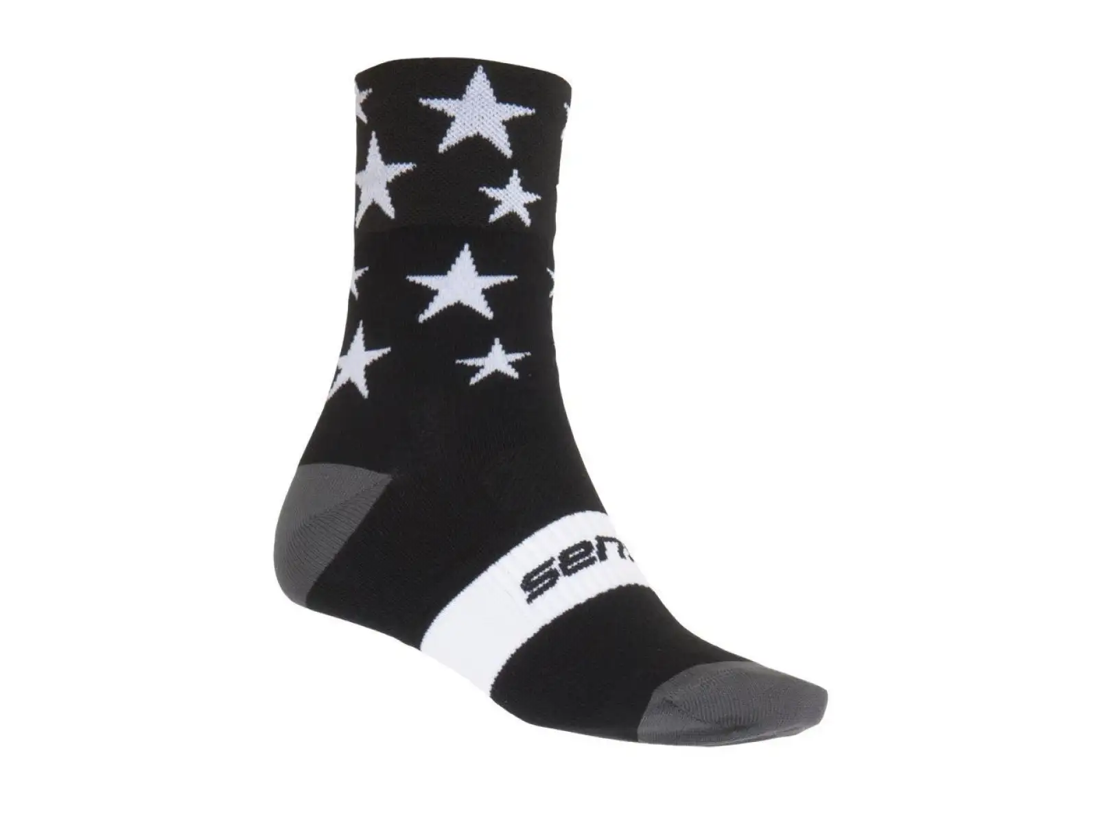Sensor Stars ponožky čierna/biela