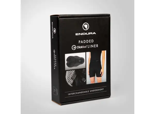 Endura Padded ClickFast pánske vnútorné kraťasy s vložkou black