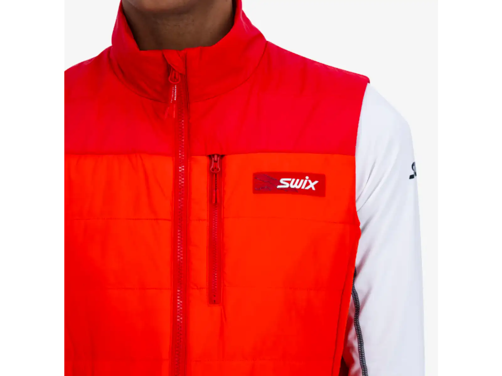 Swix Surmount Primaloft Pánska vesta Fiery Red