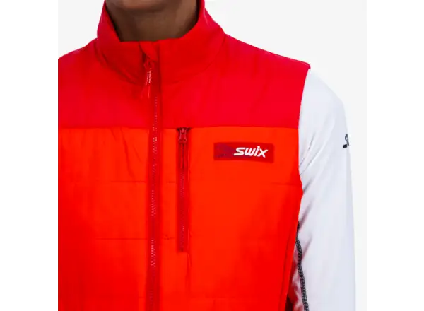 Swix Surmount Primaloft Pánska vesta Fiery Red