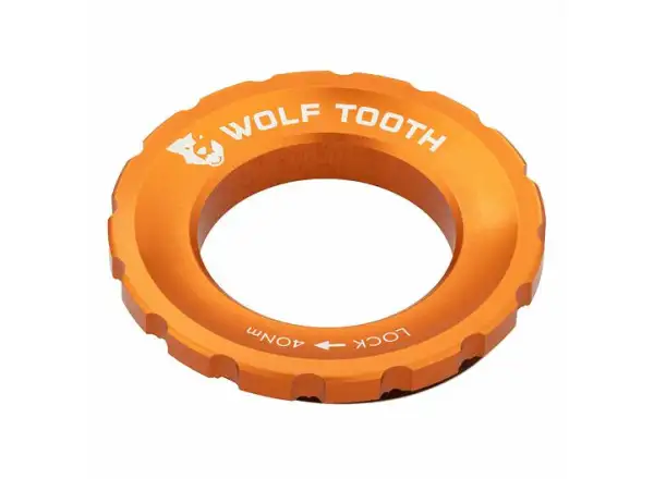 Wolf Tooth Centerlock vonkajšia matica oranžová