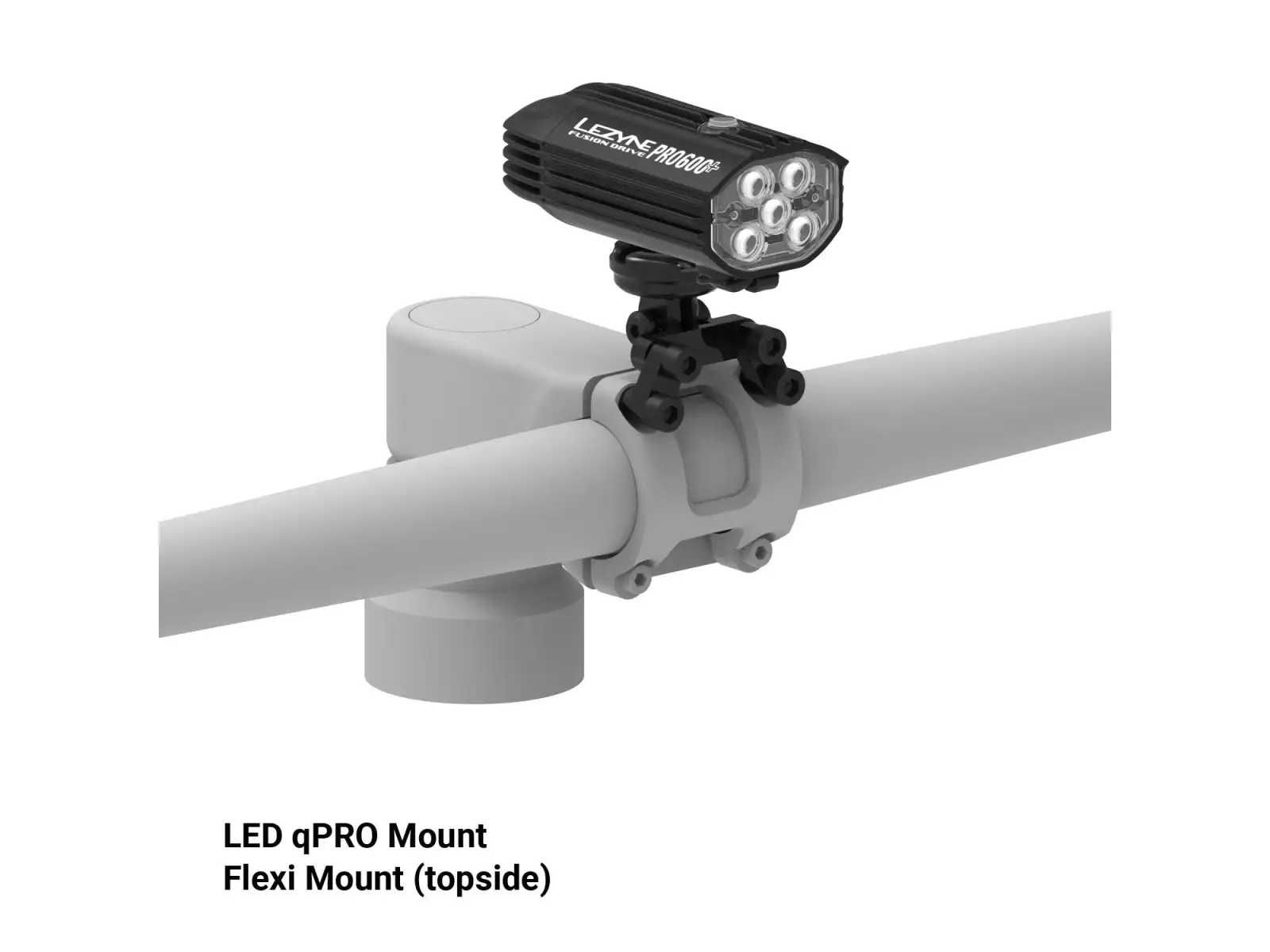 Lezyne LED qPRO Mount držiak svetla Black