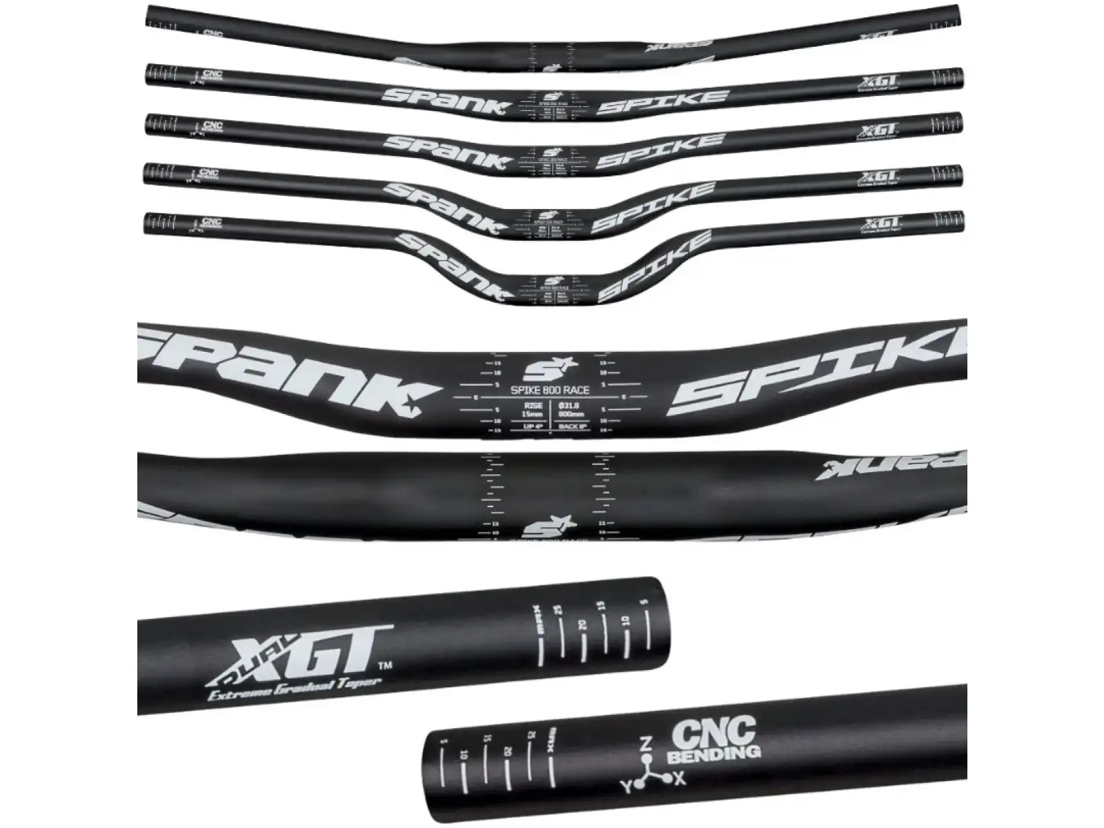 Spank Spike 800 závodní řídítka MTB 30R čierne